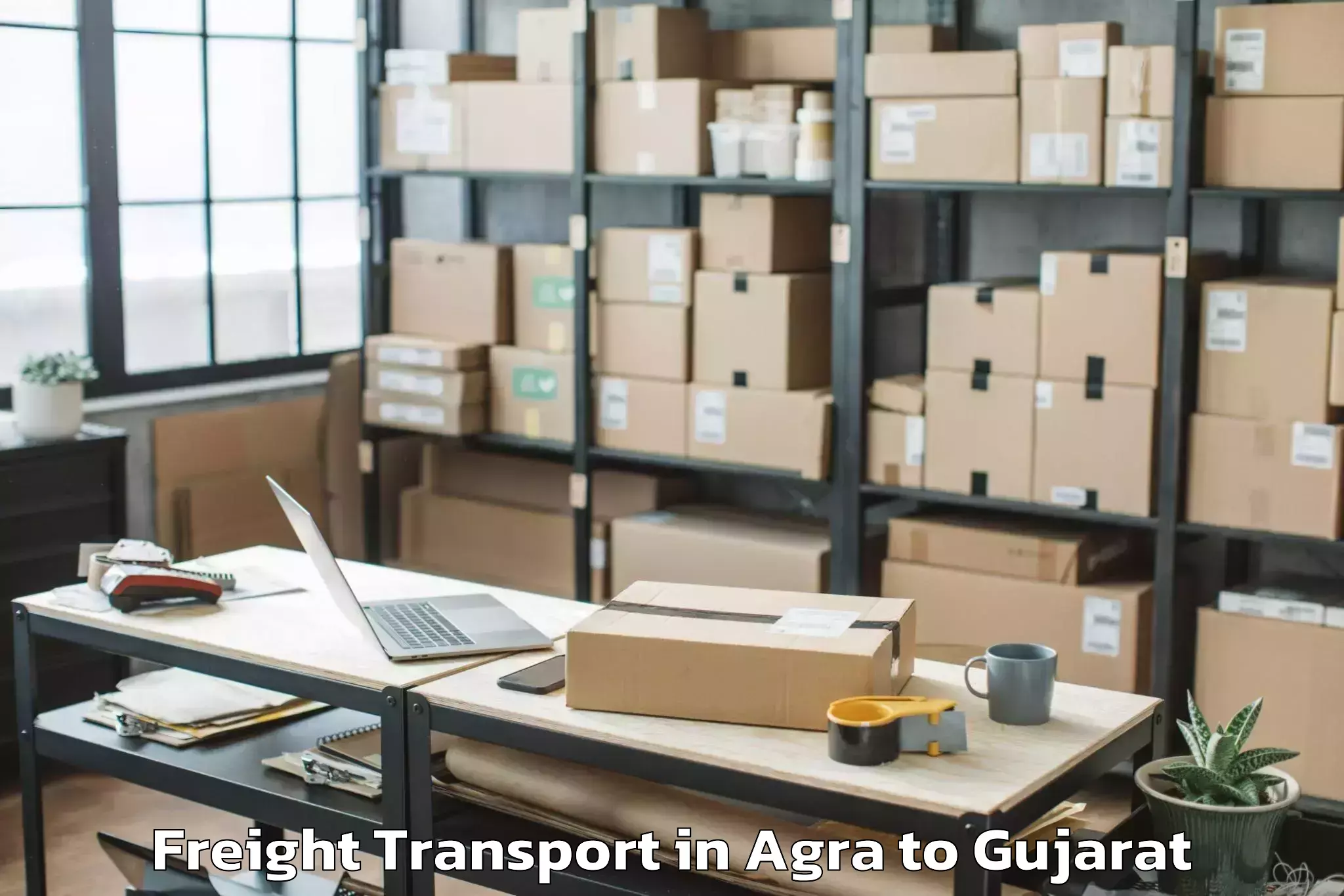 Get Agra to Bhuj Freight Transport